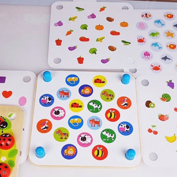 Wooden Educational Memory Puzzle Ladybugs — 5