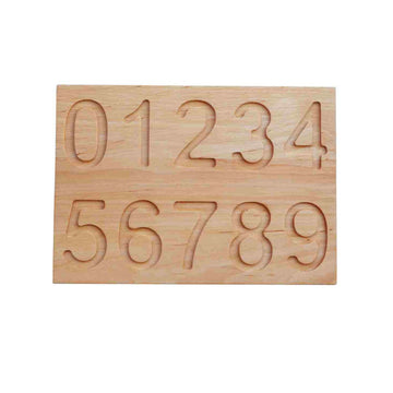 Wooden Montessori Number Board — 5
