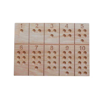Wooden Montessori Number Board — 2