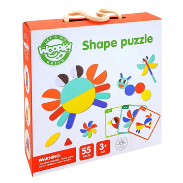 Wooden Montessori shape Puzzle — 2