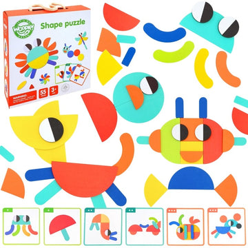 Wooden Montessori shape Puzzle — 12