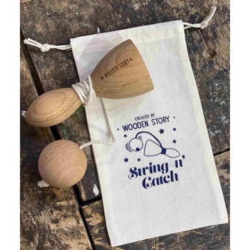 Wooden Swing and Catch Game — 3